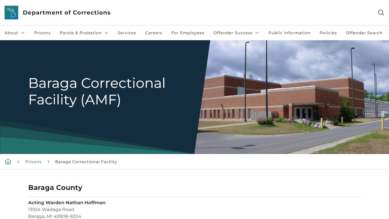 Baraga Correctional Facility (AMF) - State of Michigan